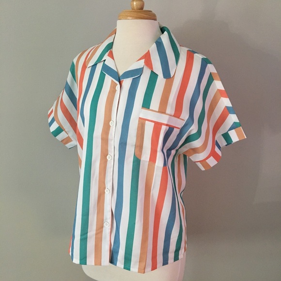Striped Courrier Button Down - Picture 2 of 11